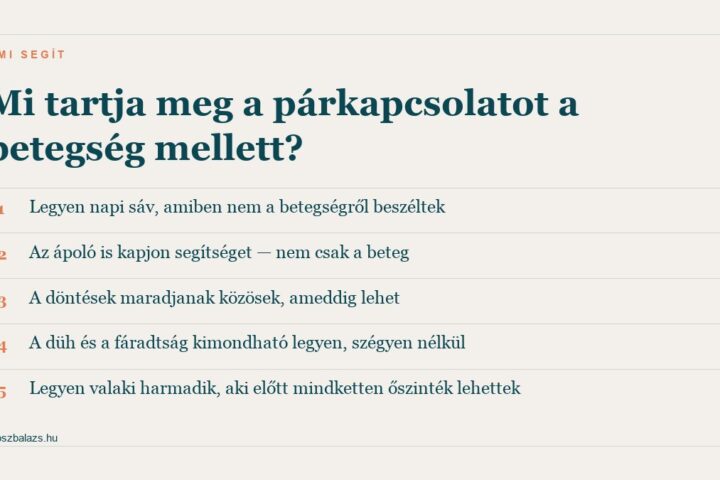 Öt dolog, ami megtartja a párkapcsolatot krónikus betegség mellett