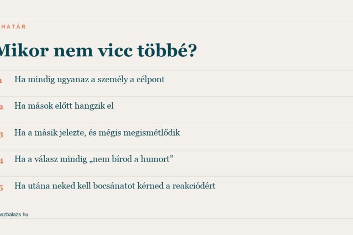 Öt jel arról, mikor nem vicc többé egy megjegyzés