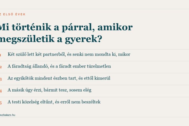 Öt pont arról, mi történik a párral a gyerek születése után