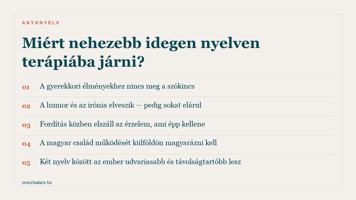 Öt ok, amiért nehezebb idegen nyelven párterápiába járni