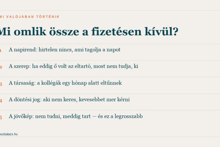 Öt dolog, ami a fizetésen kívül összeomlik munkanélküliségkor