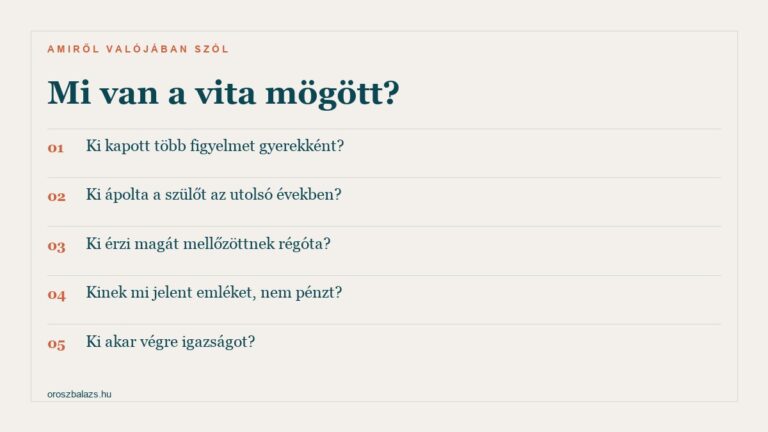 Örökség és testvérek: amikor a pénz szétszedi a családot