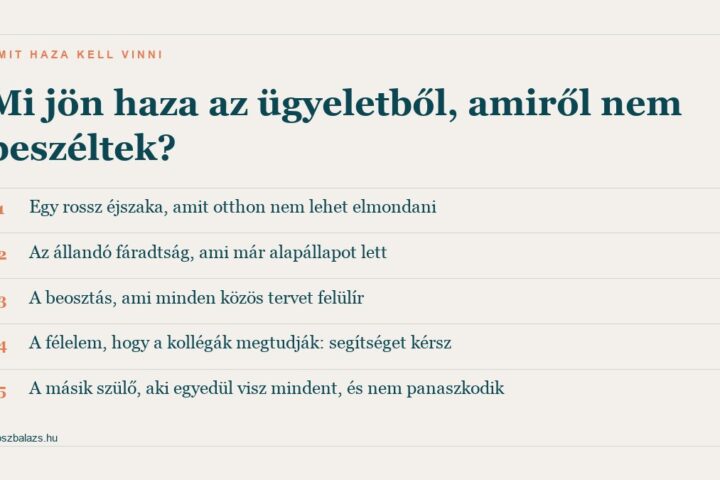 Öt pont arról, mi jön haza az ügyeletből, amiről nem beszélnek