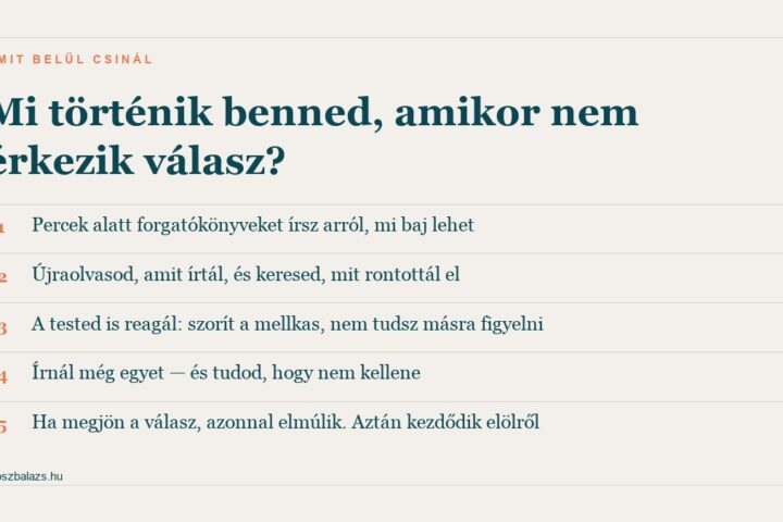 Öt dolog, ami belül történik szorongó kötődésnél, amikor nem érkezik válasz