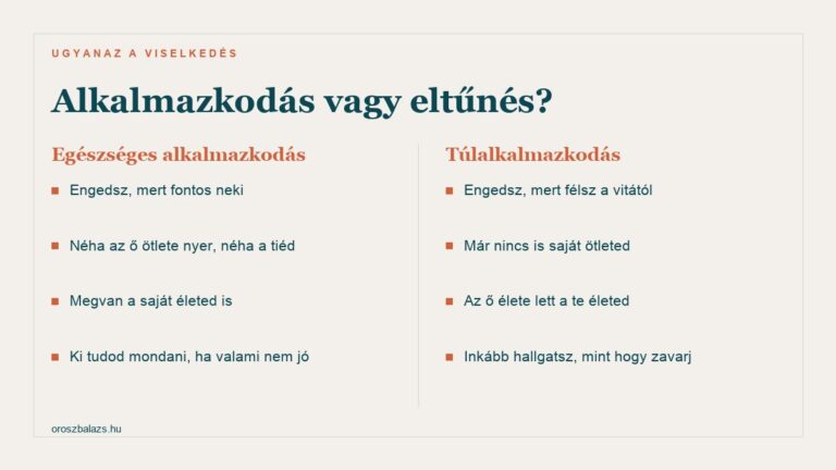 Túlalkalmazkodás: amikor eltűnsz a kapcsolatban