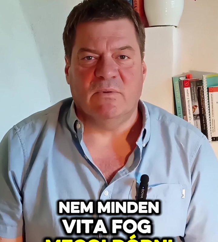 Orosz Balázs párterapeuta a videójában, ahol arról beszél, hogy nem minden vita fog megoldódni